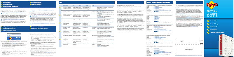 Page 1 de la notice Manuel utilisateur AVM FRITZ!Box 6591