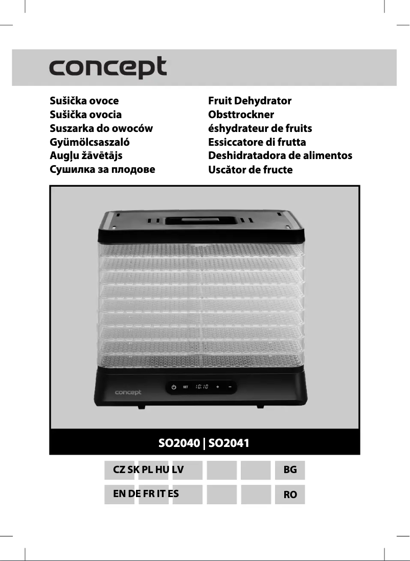 Image de la première page du manuel de l'appareil SO2041