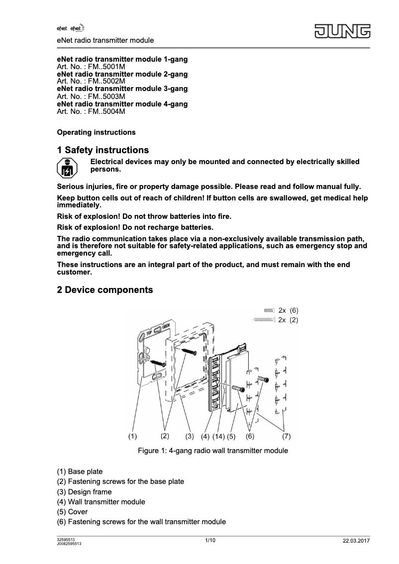 Image de la première page du manuel de l'appareil FM A 5001 M