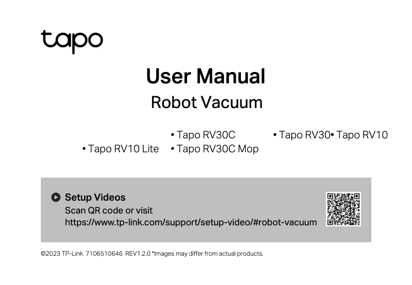 Page n°1 - Manuel utilisateur TP-Link Tapo RV30