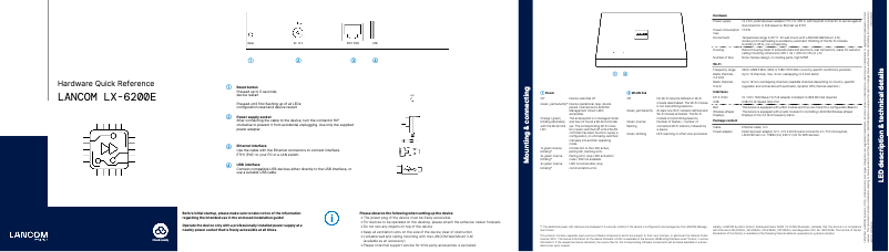 Image de la première page du manuel de l'appareil LX-6200E