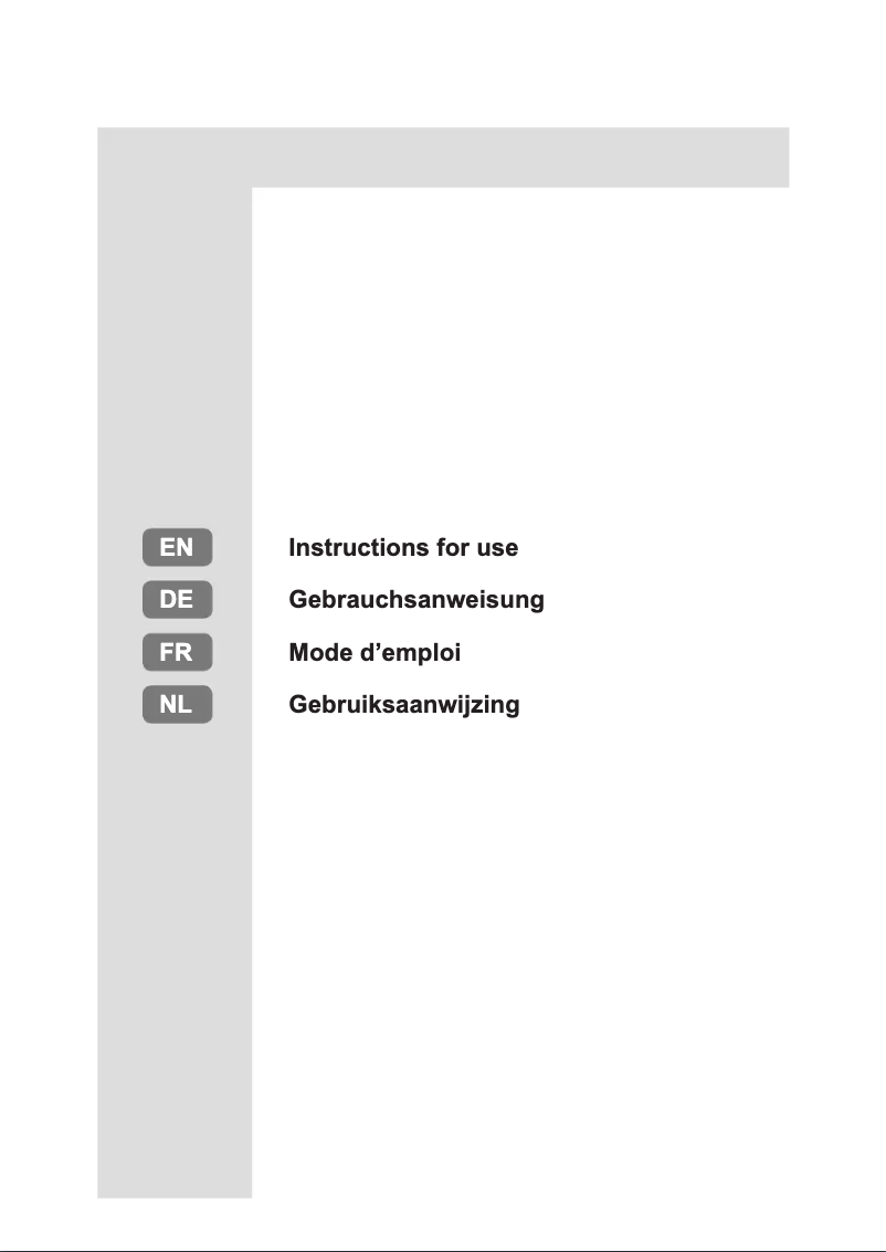 Page n°1 - Manuel utilisateur Privileg PRC 550 A+