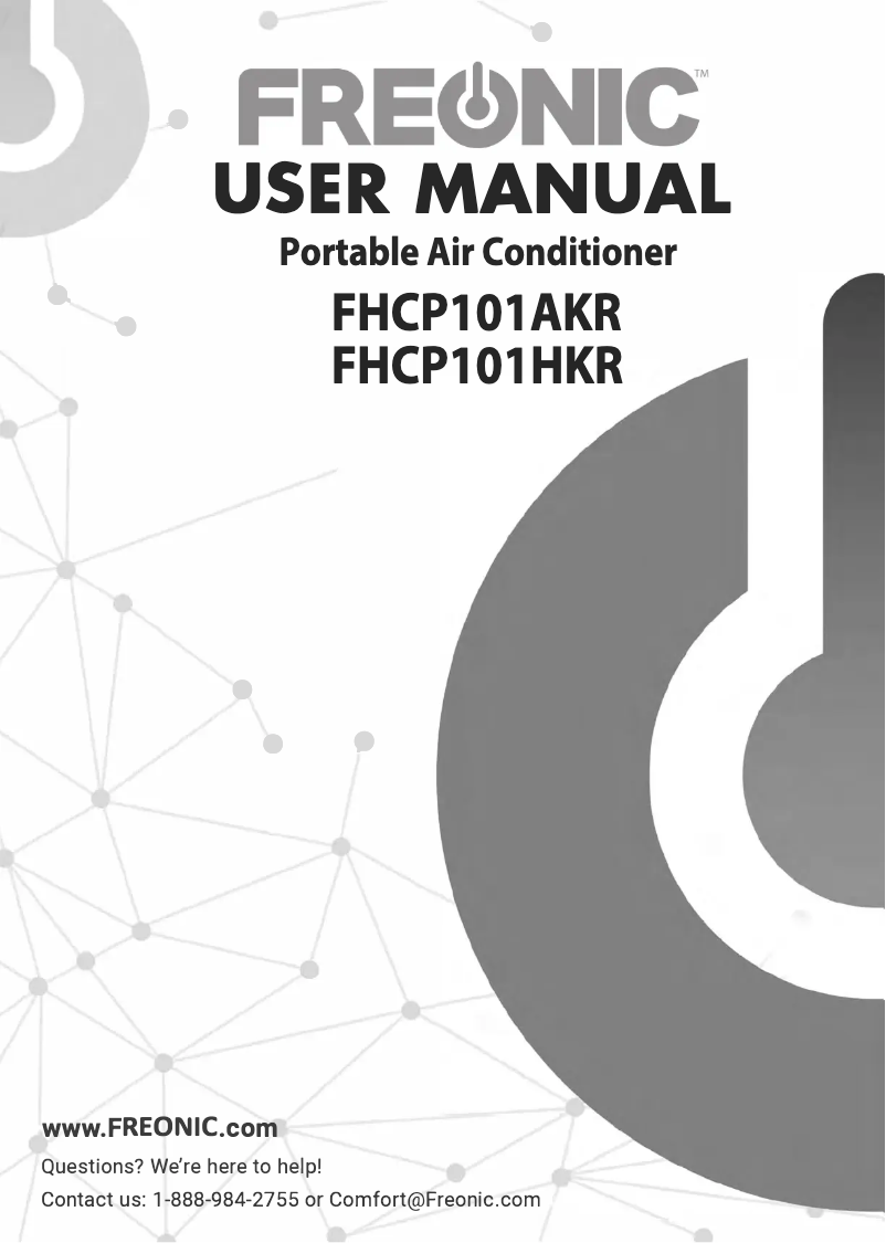 Page n°1 - Manuel utilisateur FREONIC FHCP101AKR