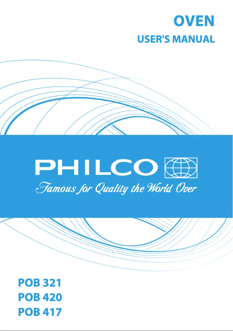 Page n°1 - Manuel utilisateur Philco POB 420