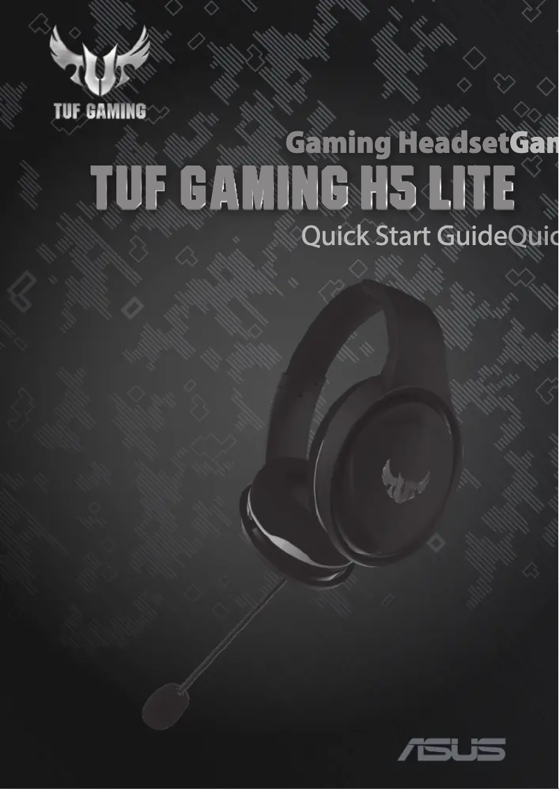 Page 1 de la notice Manuel utilisateur Asus TUF Gaming H5 Lite