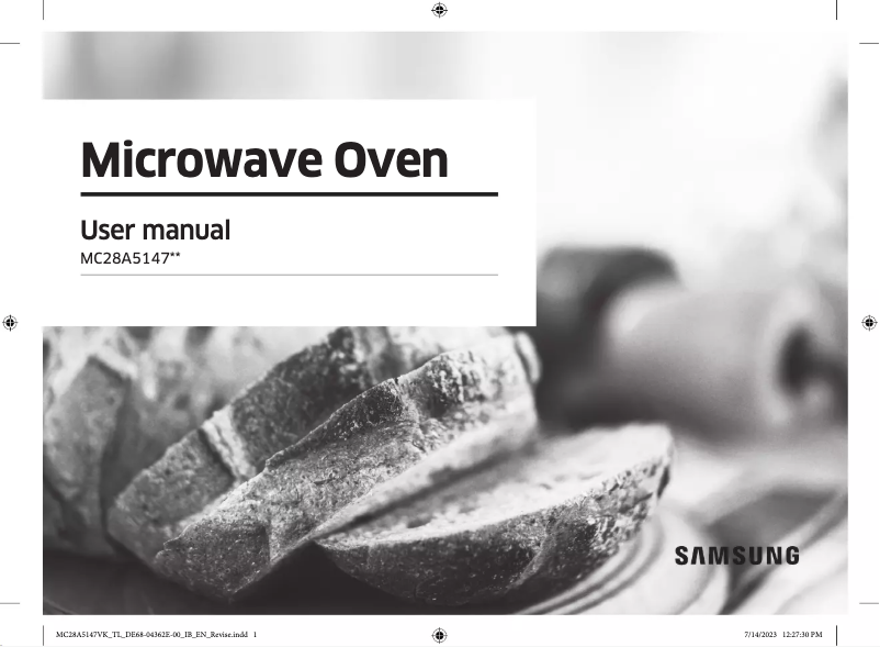 Page 1 de la notice Manuel utilisateur Samsung MC28A5147VK