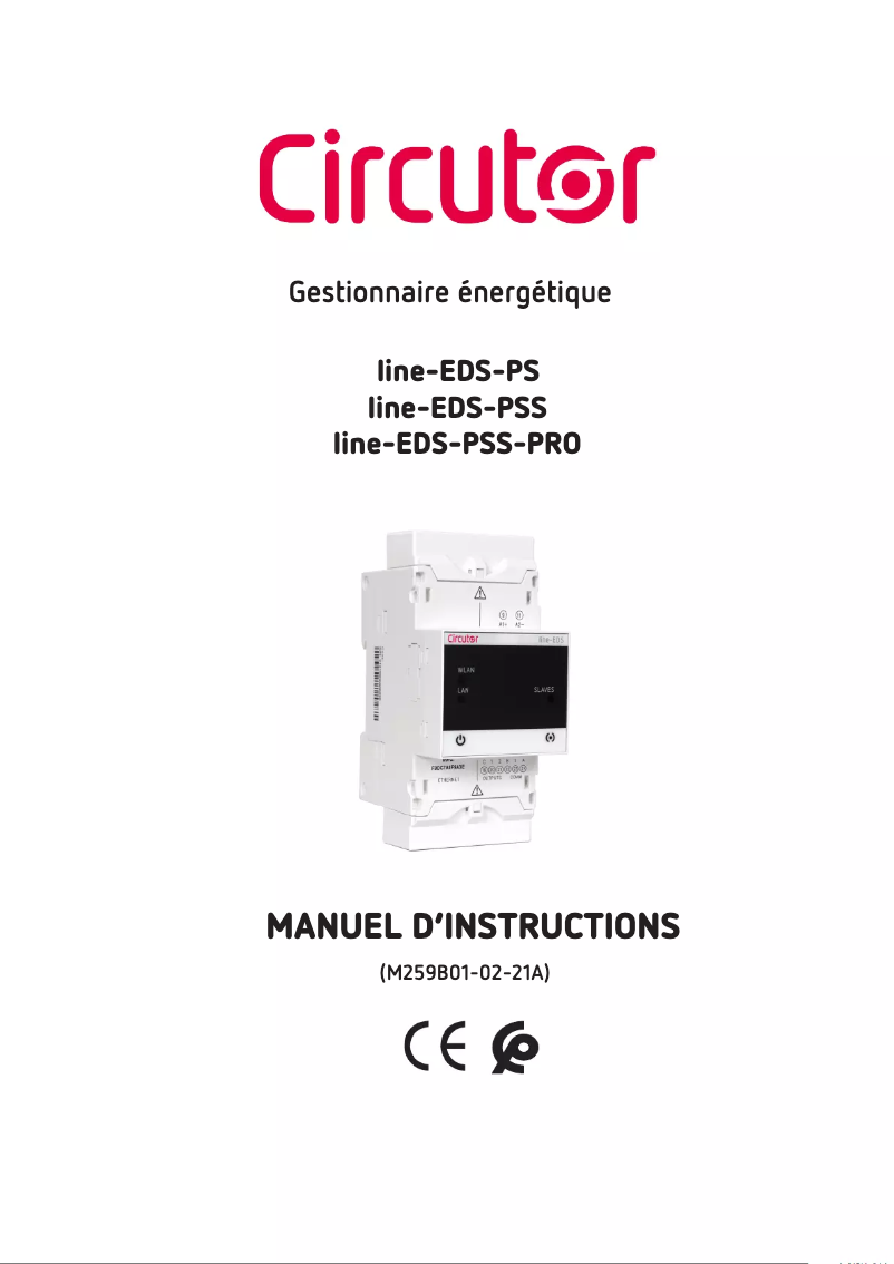 Page 1 de la notice Manuel utilisateur CIRCUTOR Line-EDS-PSS