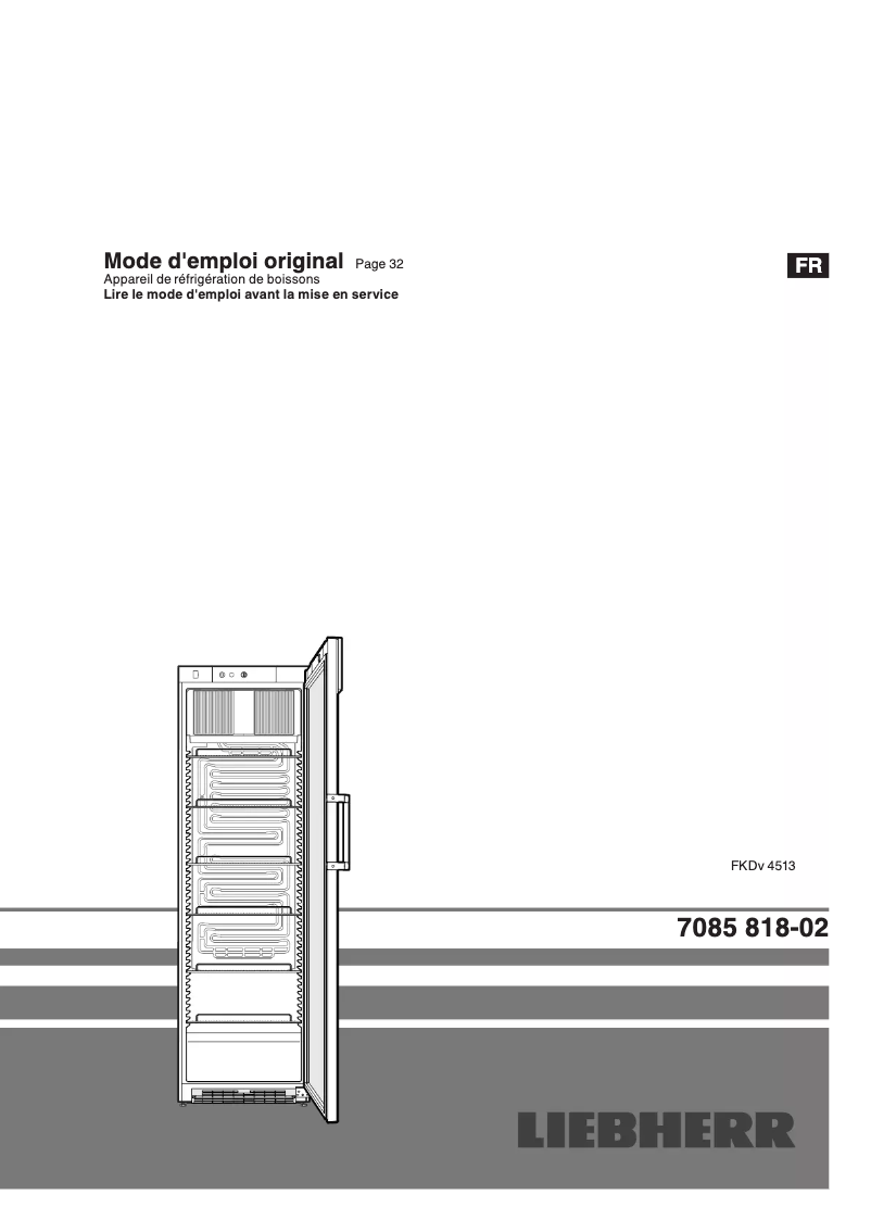 Image de la première page du manuel de l'appareil FKDv 4513