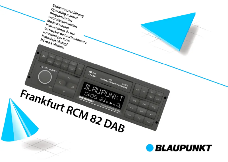 Page 1 de la notice Manuel utilisateur Blaupunkt Frankfurt RCM 82 DAB