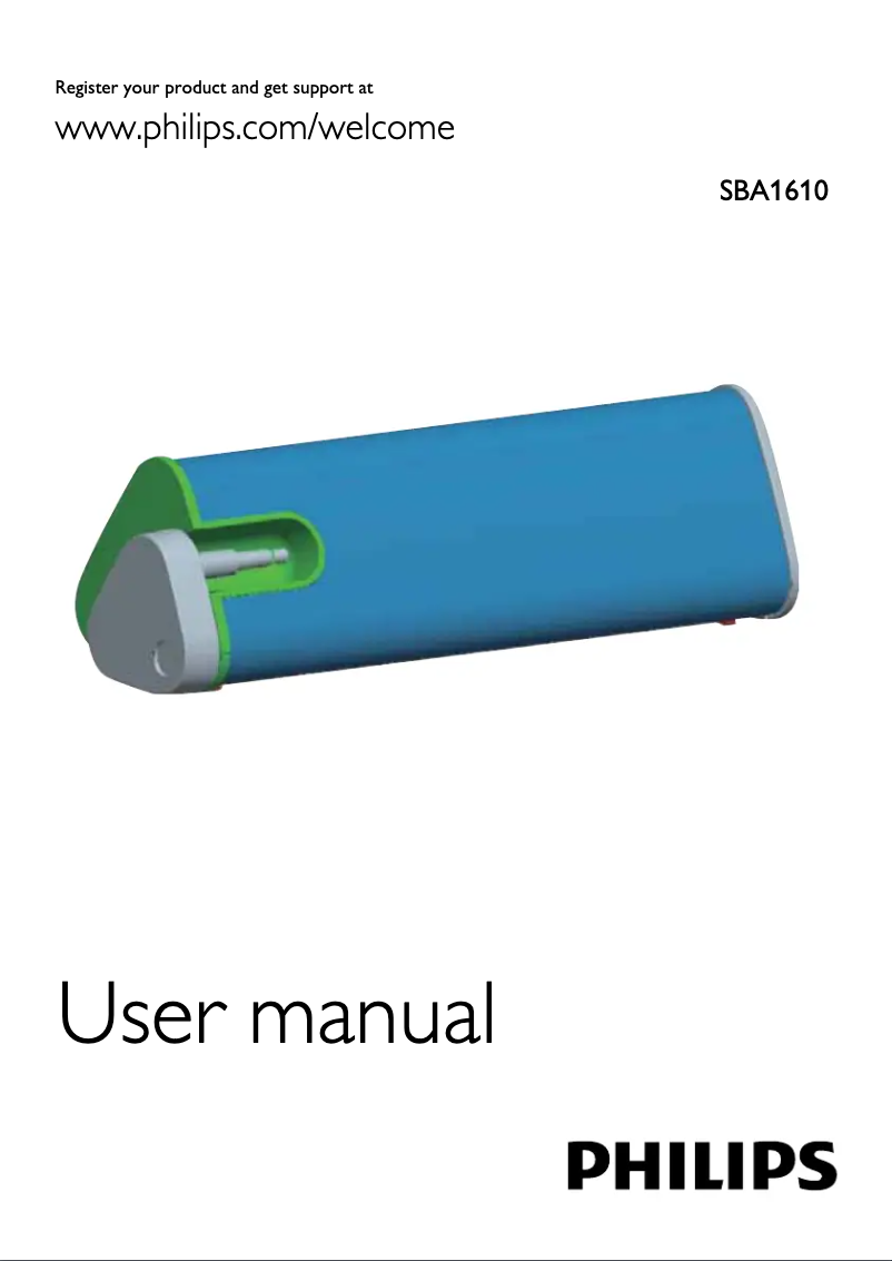 Image de la première page du manuel de l'appareil GoGear SA011104SN