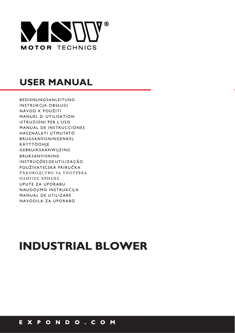Page 1 de la notice Manuel utilisateur MSW MSW-CTFB-25H10