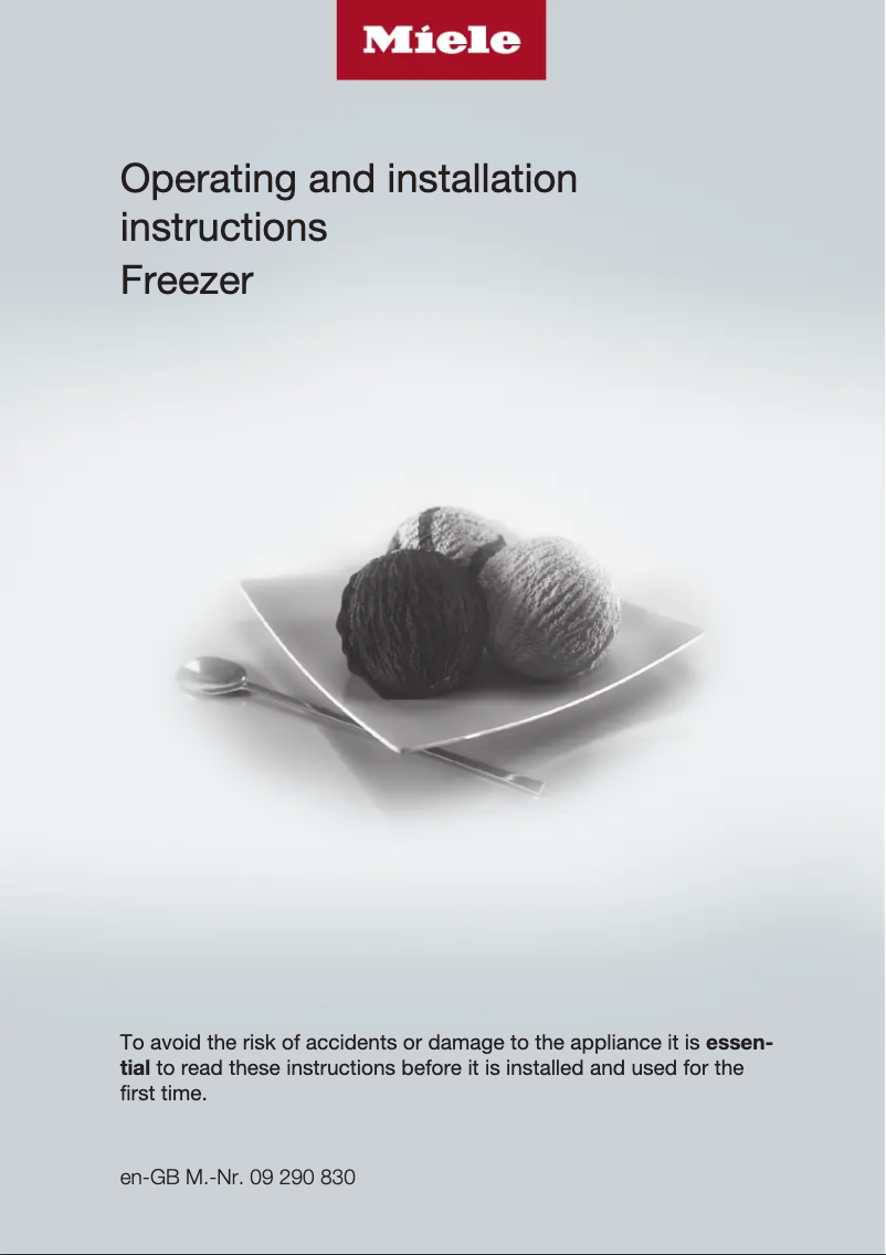 Image de la première page du manuel de l'appareil F12011 S-1