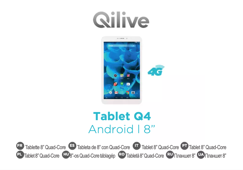 Page 1 de la notice Manuel utilisateur Qilive Q4 8