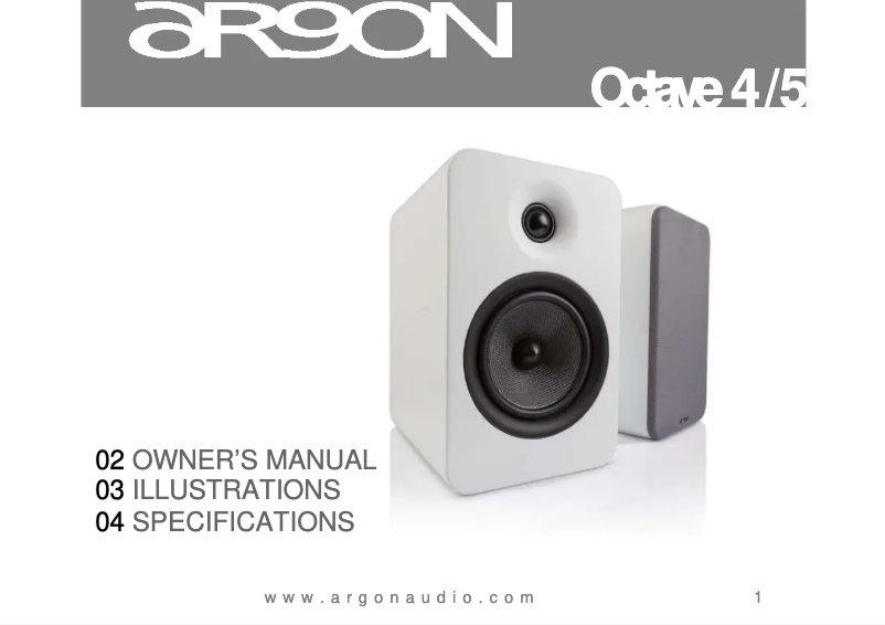 Página 1 del manual Manual de usuario Argon Octave 4