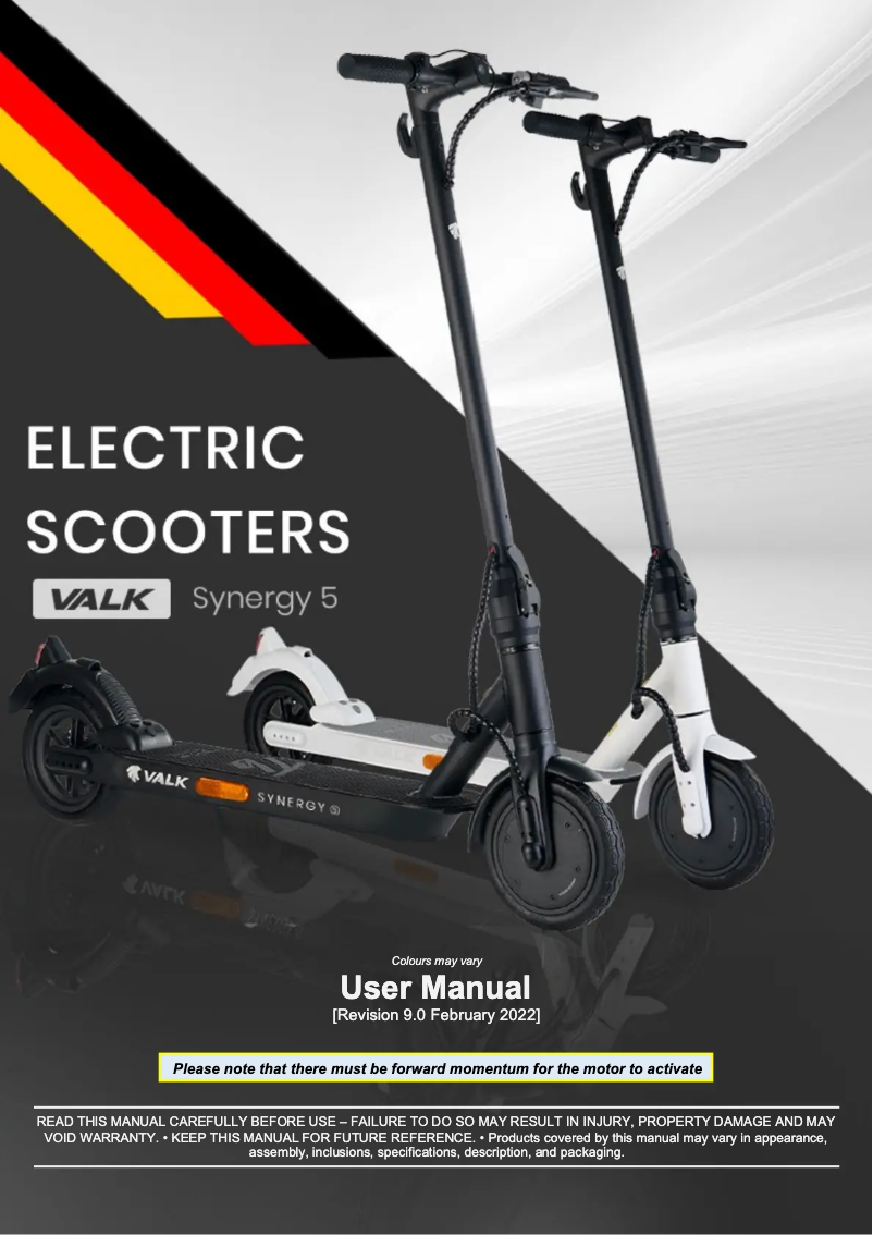 Image de la première page du manuel de l'appareil Synergy 5