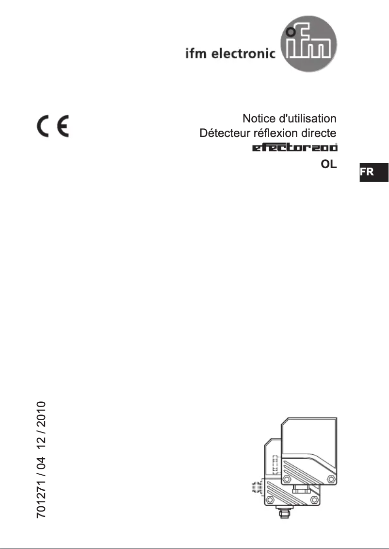 Page n°1 - Manuel utilisateur IFM OL0009