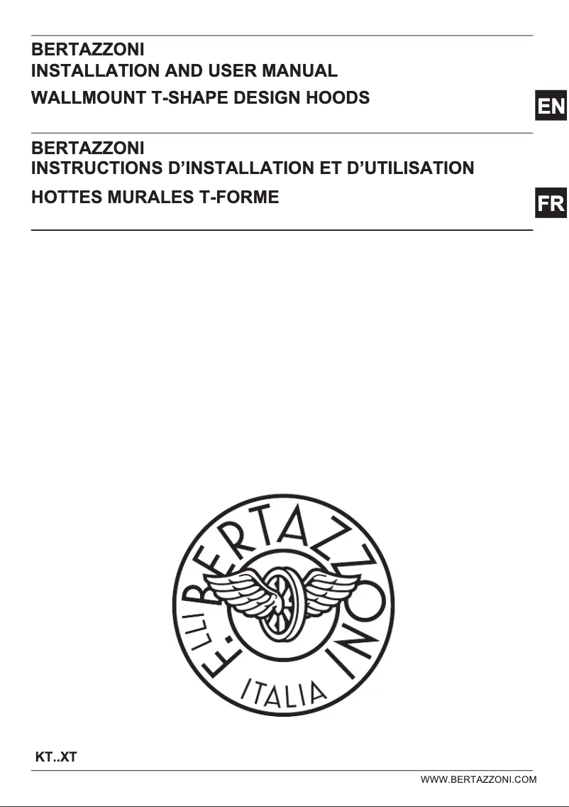 Page 1 de la notice Manuel utilisateur Bertazzoni KT48XT
