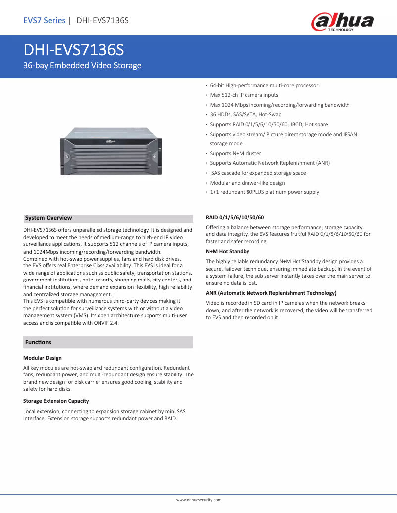 Image de la première page du manuel de l'appareil EVS7136S