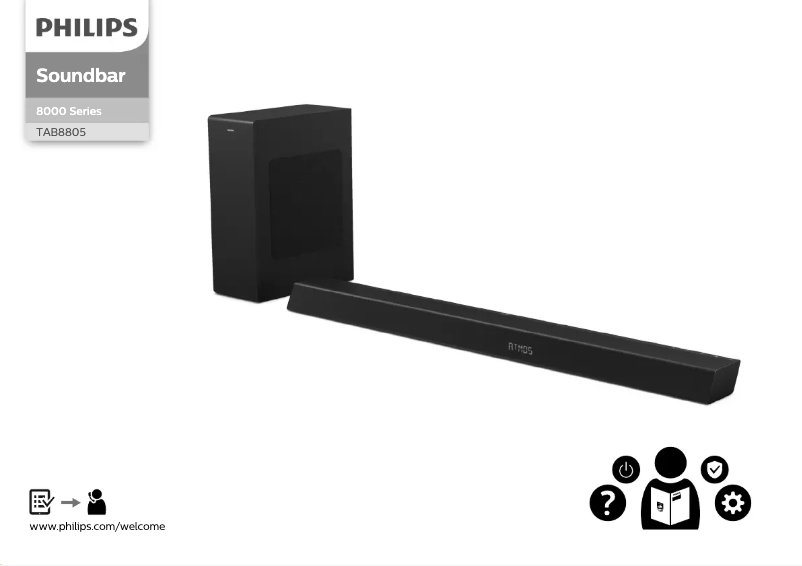 Page 1 de la notice Guide de démarrage rapide Philips TAB8805