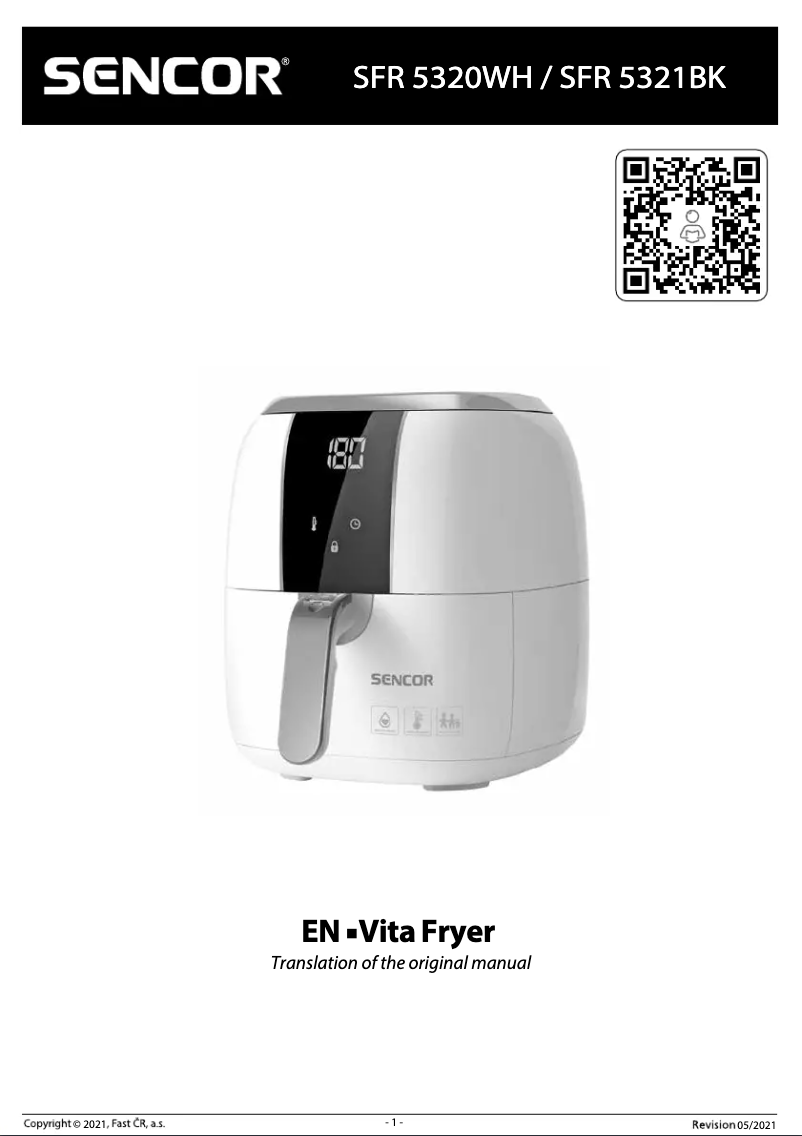 Page n°1 - Manuel utilisateur Sencor SFR 5321BK