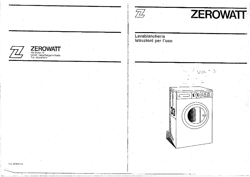 Page n°1 - Manuel utilisateur Zerowatt 045