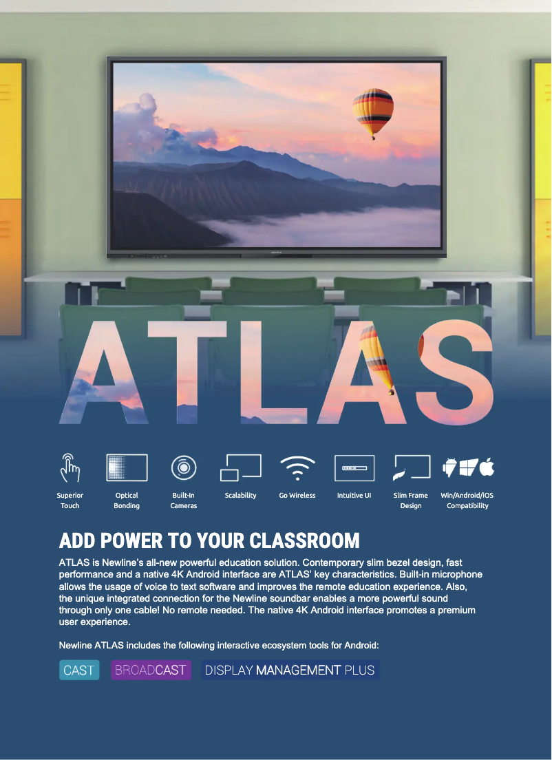 Page n°1 - Fiche technique Newline TT-6520ER