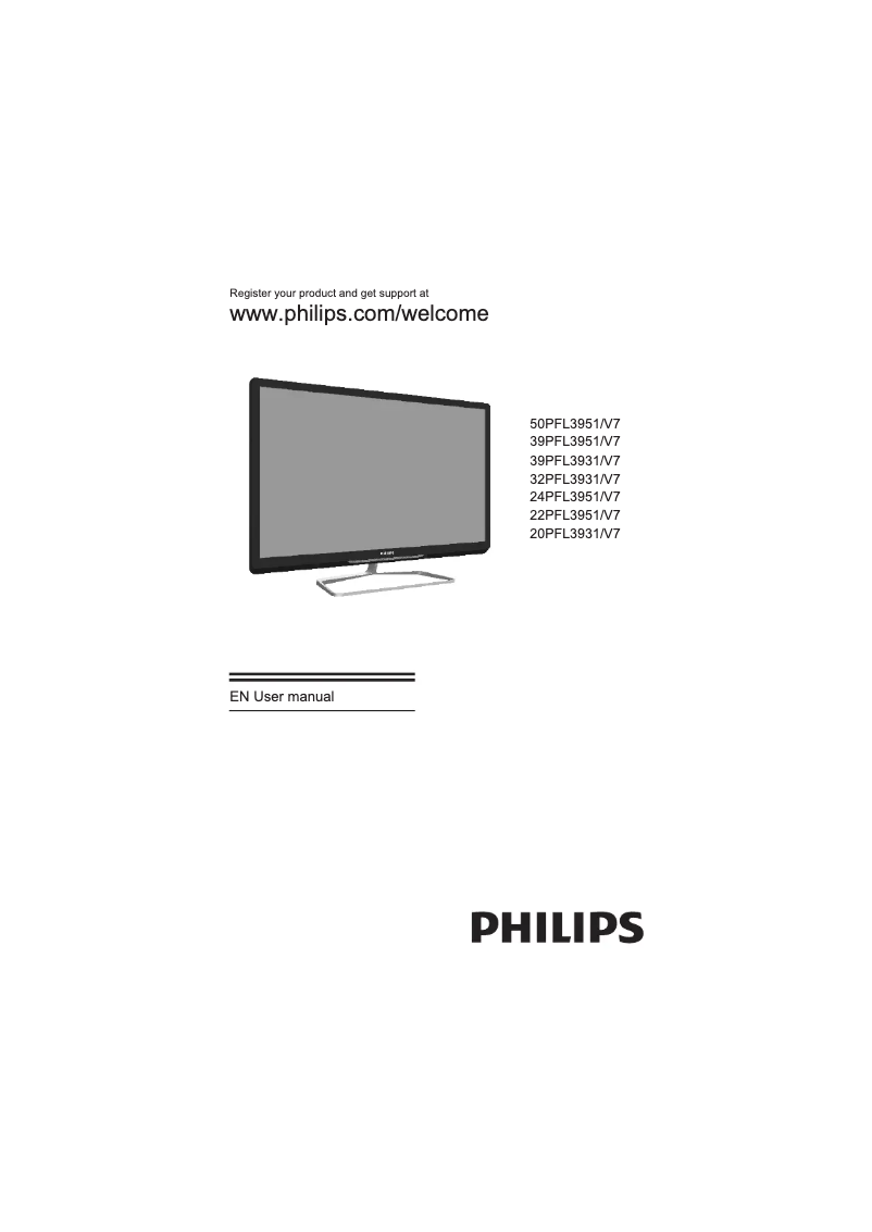 Image de la première page du manuel de l'appareil 3000 series 24PFL3951