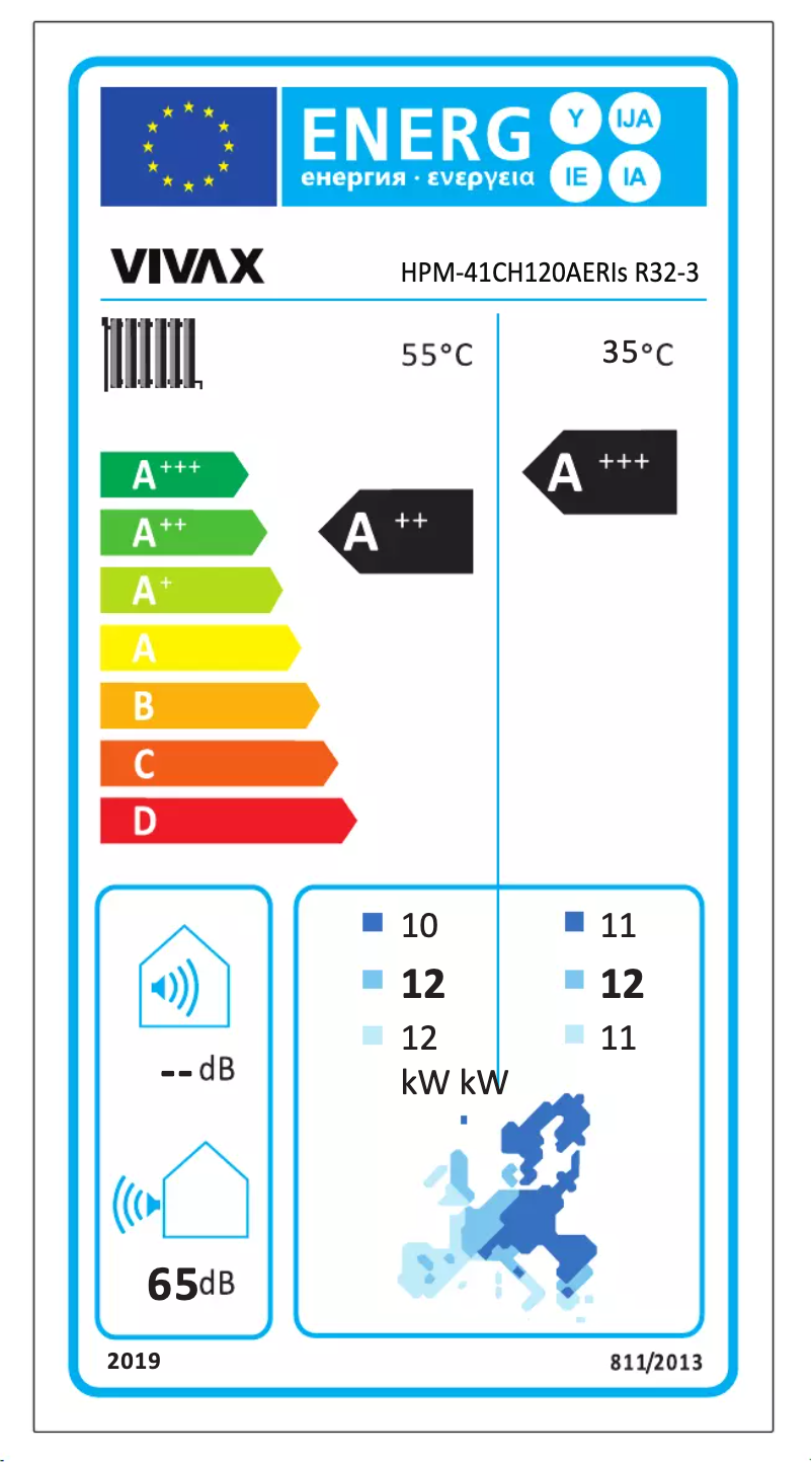 Image de la première page du manuel de l'appareil HPM-41CH120AERIs R32-3