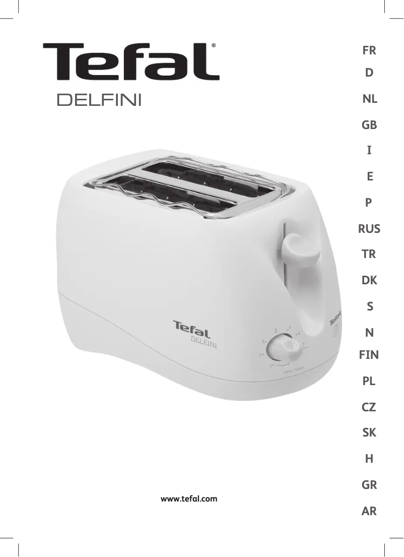 Page n°1 - Manuel utilisateur Tefal Delfini 539532