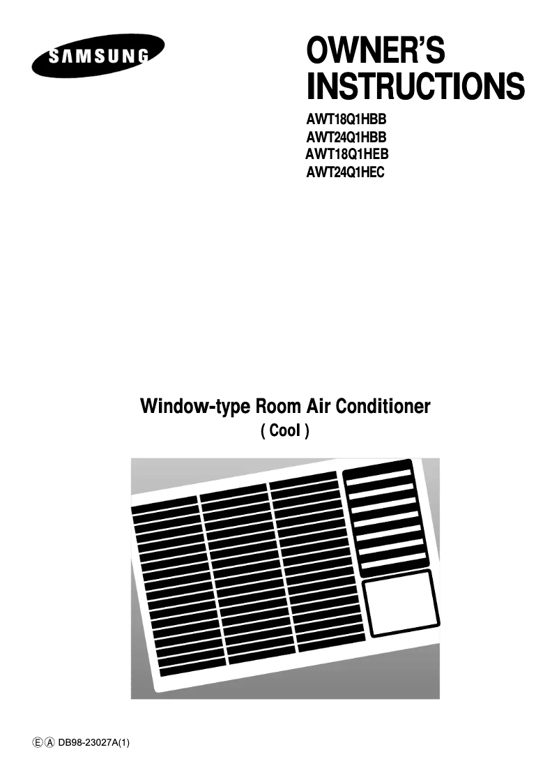 Imagen de la primera página del manual del dispositivo AWT18Q1HEB