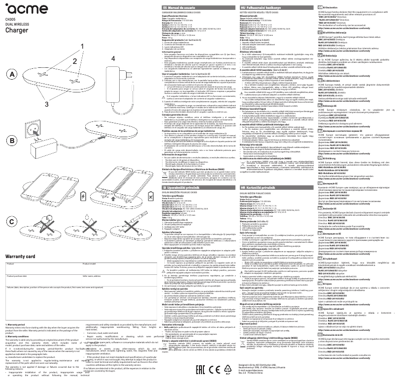 Image de la première page du manuel de l'appareil CH305