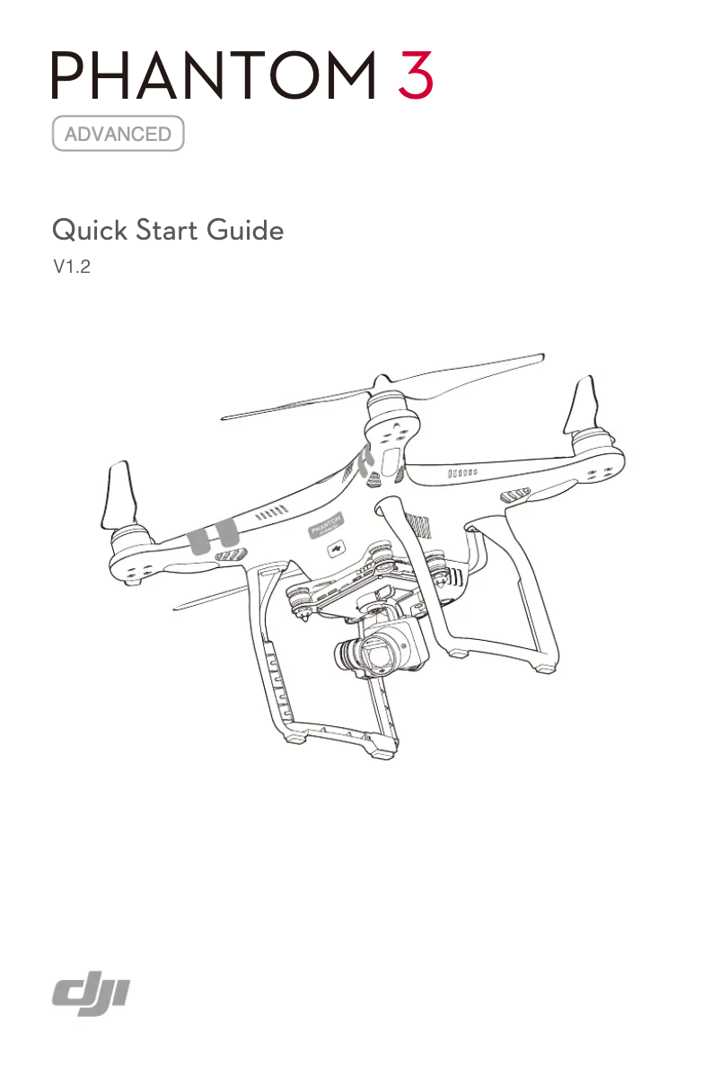 Página 1 del manual Guía de inicio rápido DJI Phantom 3 Advanced