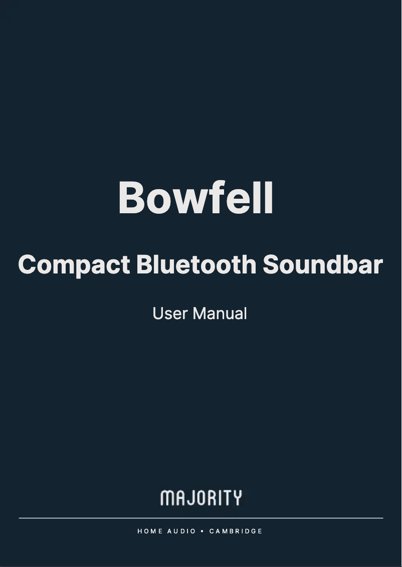 Page 1 de la notice Manuel utilisateur Majority Bowfell