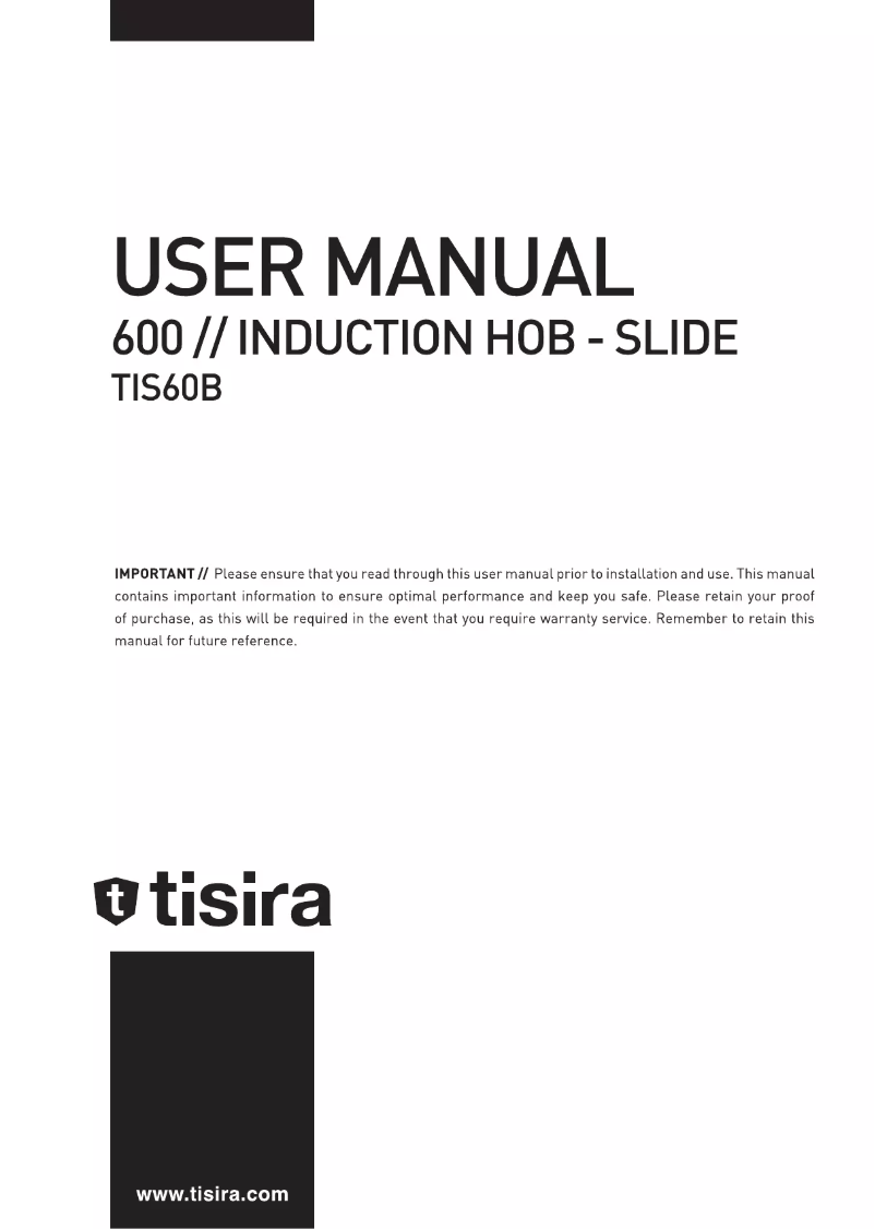 Page n°1 - Manuel utilisateur Tisira TIS60B
