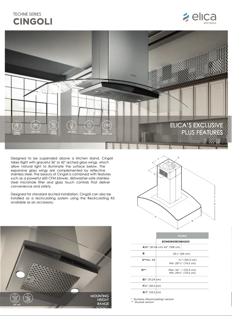 Image de la première page du manuel de l'appareil Cingoli ECN642S3
