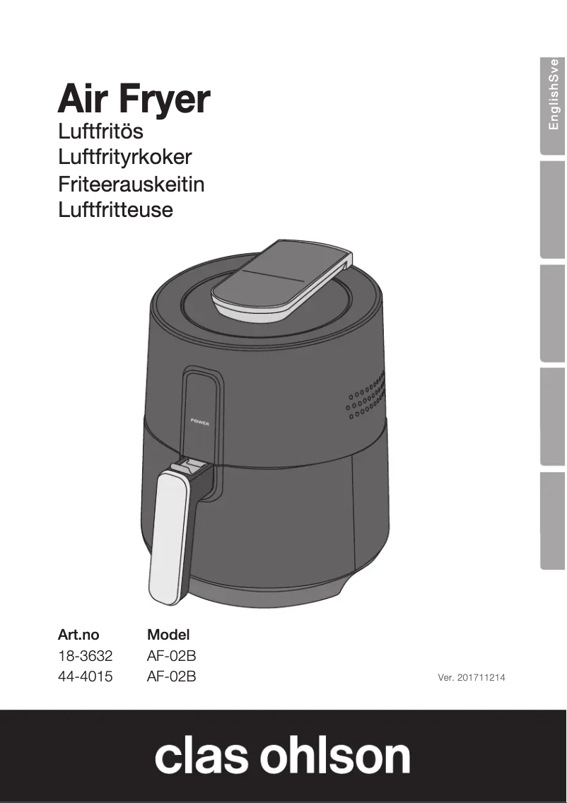 Image de la première page du manuel de l'appareil AF-02B