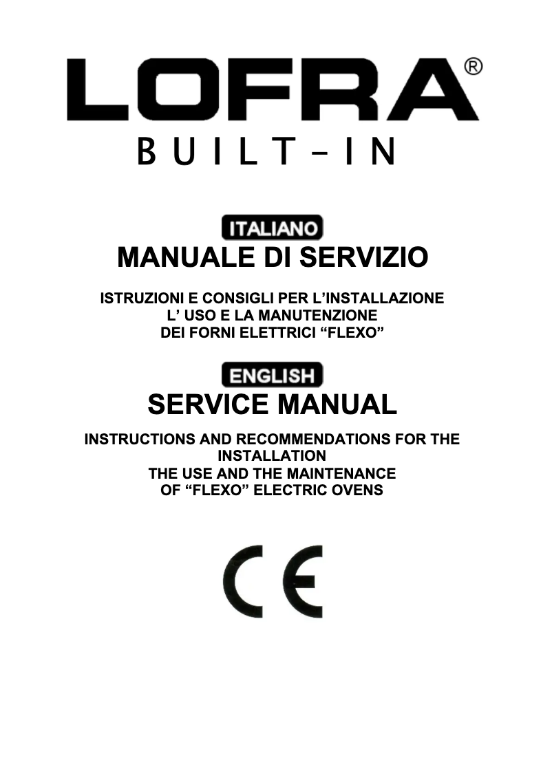 Page n°1 - Manuel utilisateur Lofra FFVB9TEE