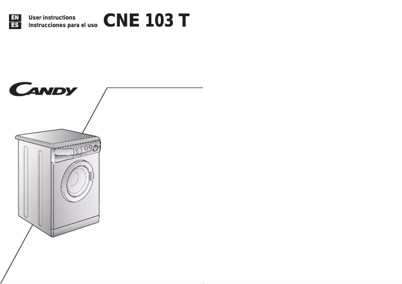 Page n°1 - Manuel utilisateur Candy CNE103T-04S
