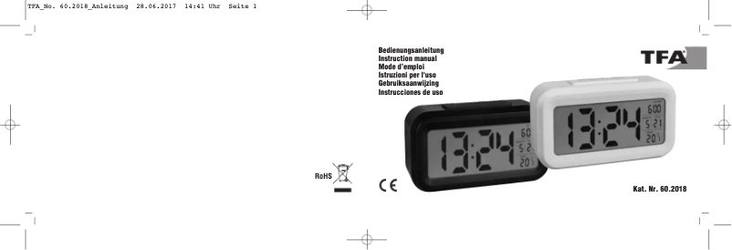 Imagen de la primera página del manual del dispositivo 60.2018.01