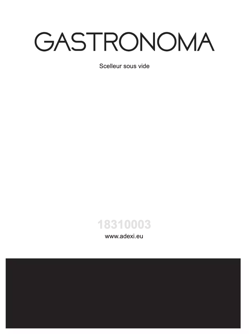 Imagen de la primera página del manual del dispositivo 18310003