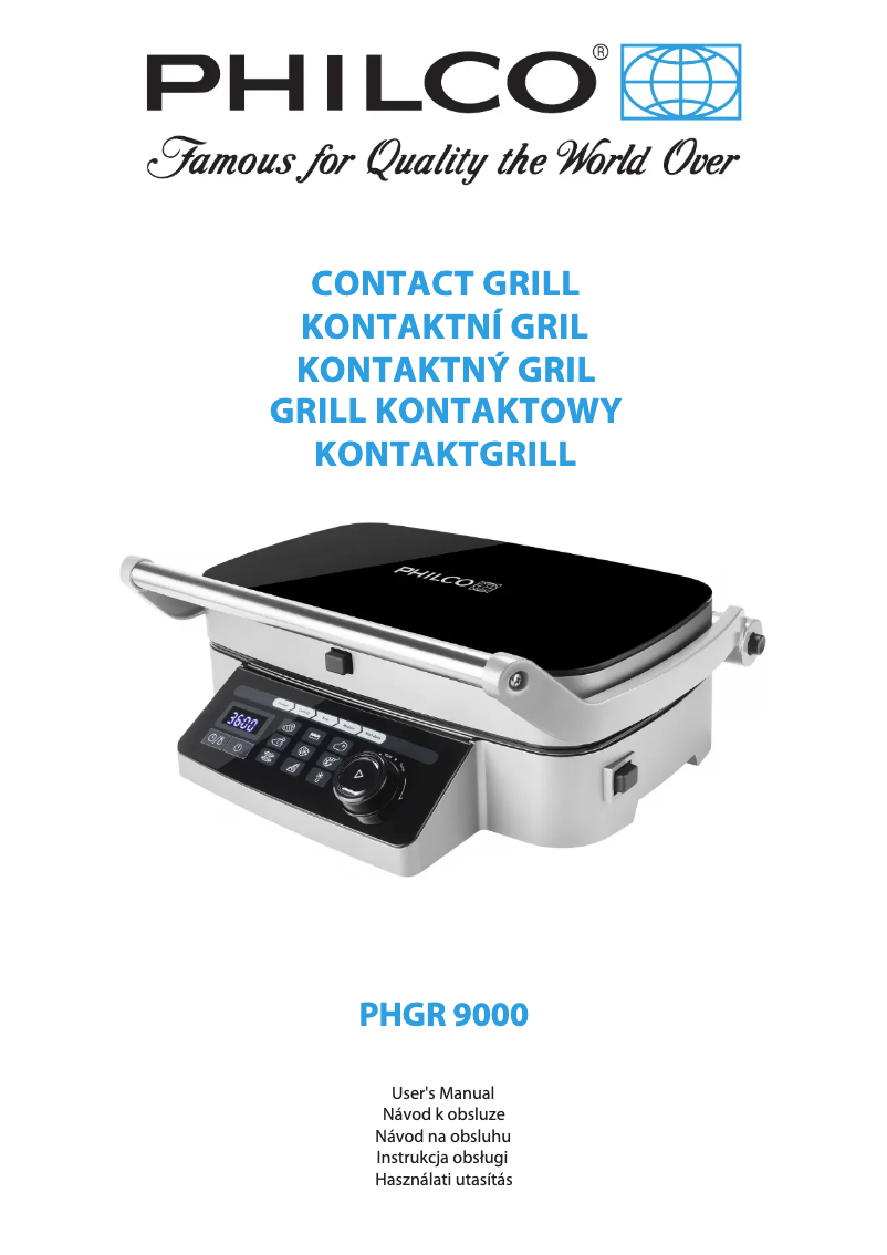 Page 1 de la notice Manuel utilisateur Philco PHGR 9000