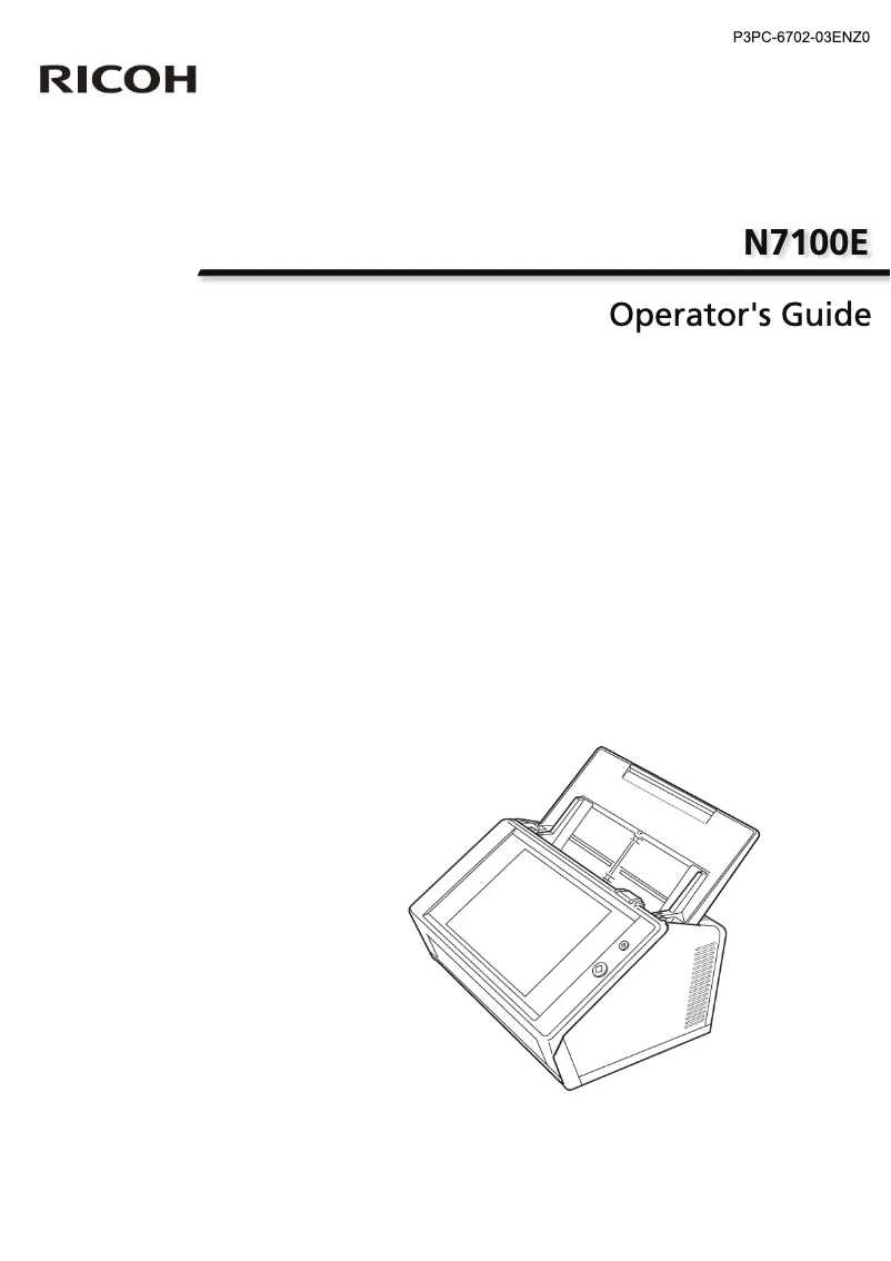 Image de la première page du manuel de l'appareil N7100E