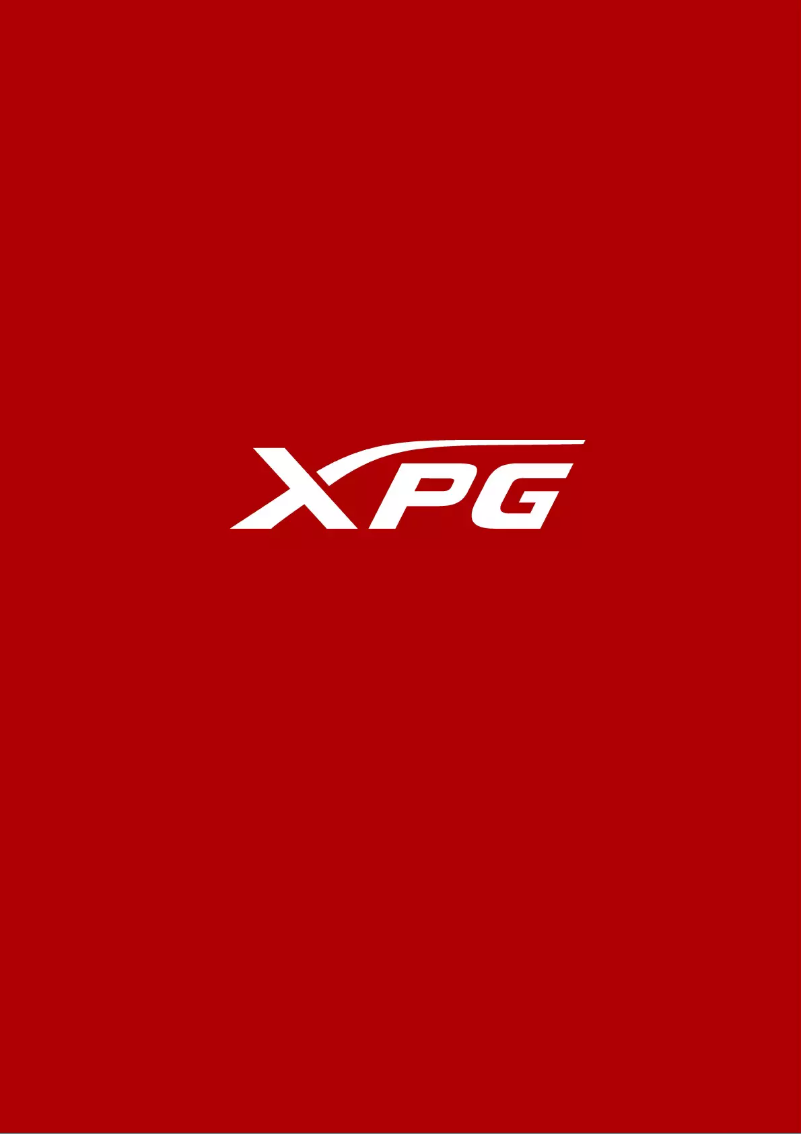 Page n°1 - Manuel utilisateur XPG SX6000 Lite