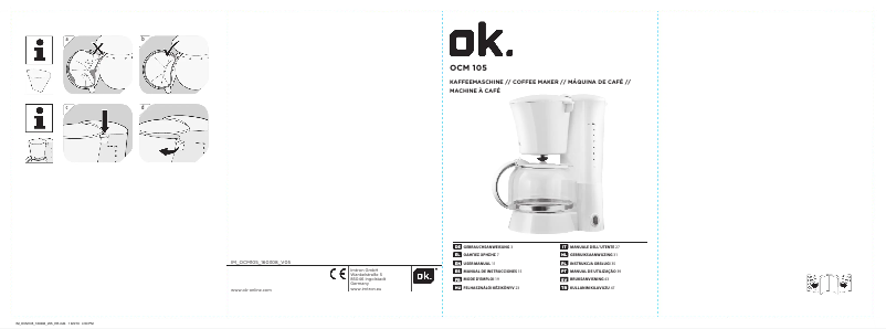 Page 1 de la notice Manuel utilisateur OK OCM 105