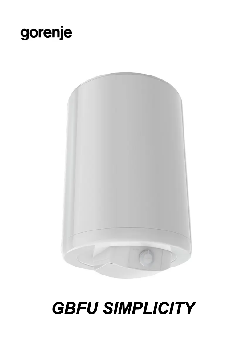 Image de la première page du manuel de l'appareil GBFU100SIM