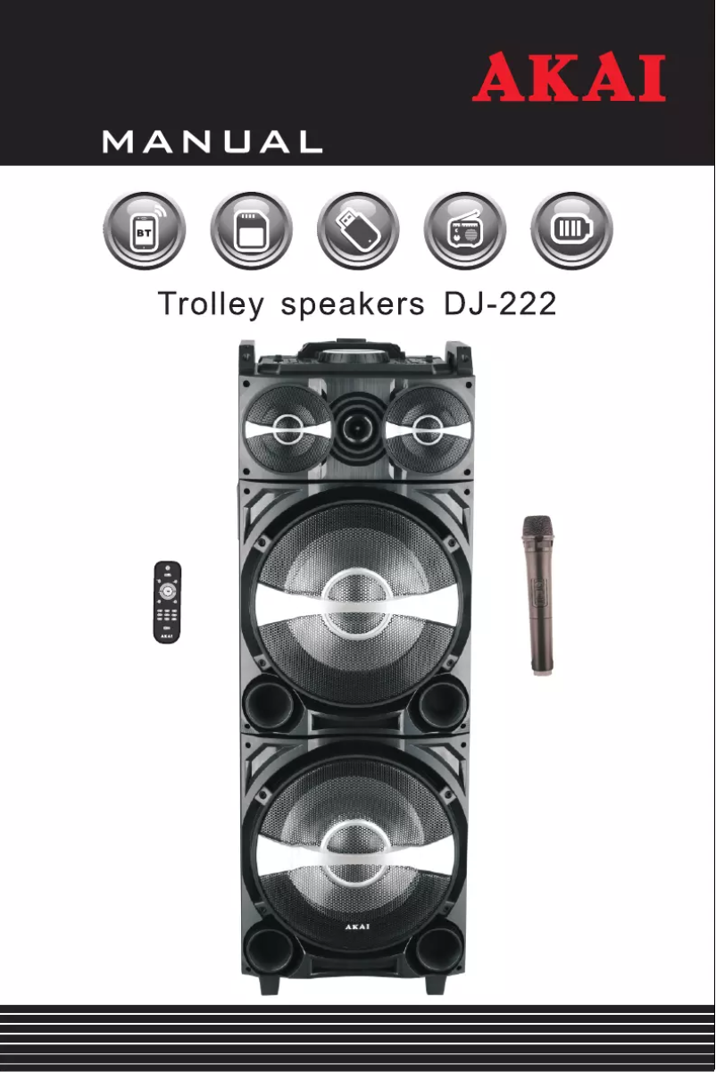 Página 1 del manual Manual de usuario AKAI DJ-222