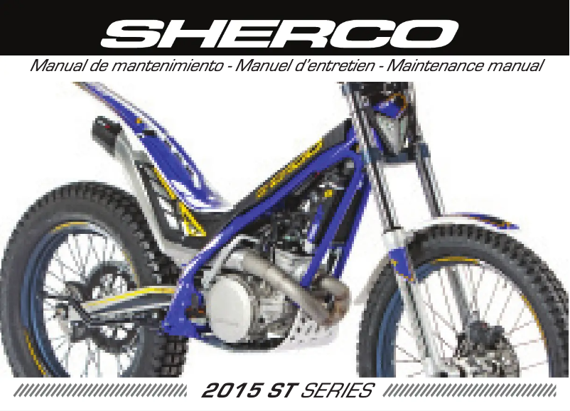 Page 1 de la notice Manuel utilisateur Sherco Trial 300 (2015)