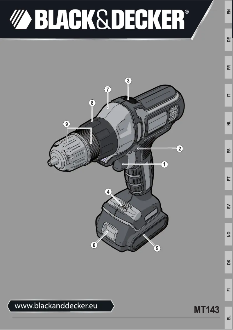 Page 1 de la notice Manuel utilisateur Black & Decker MTDD6