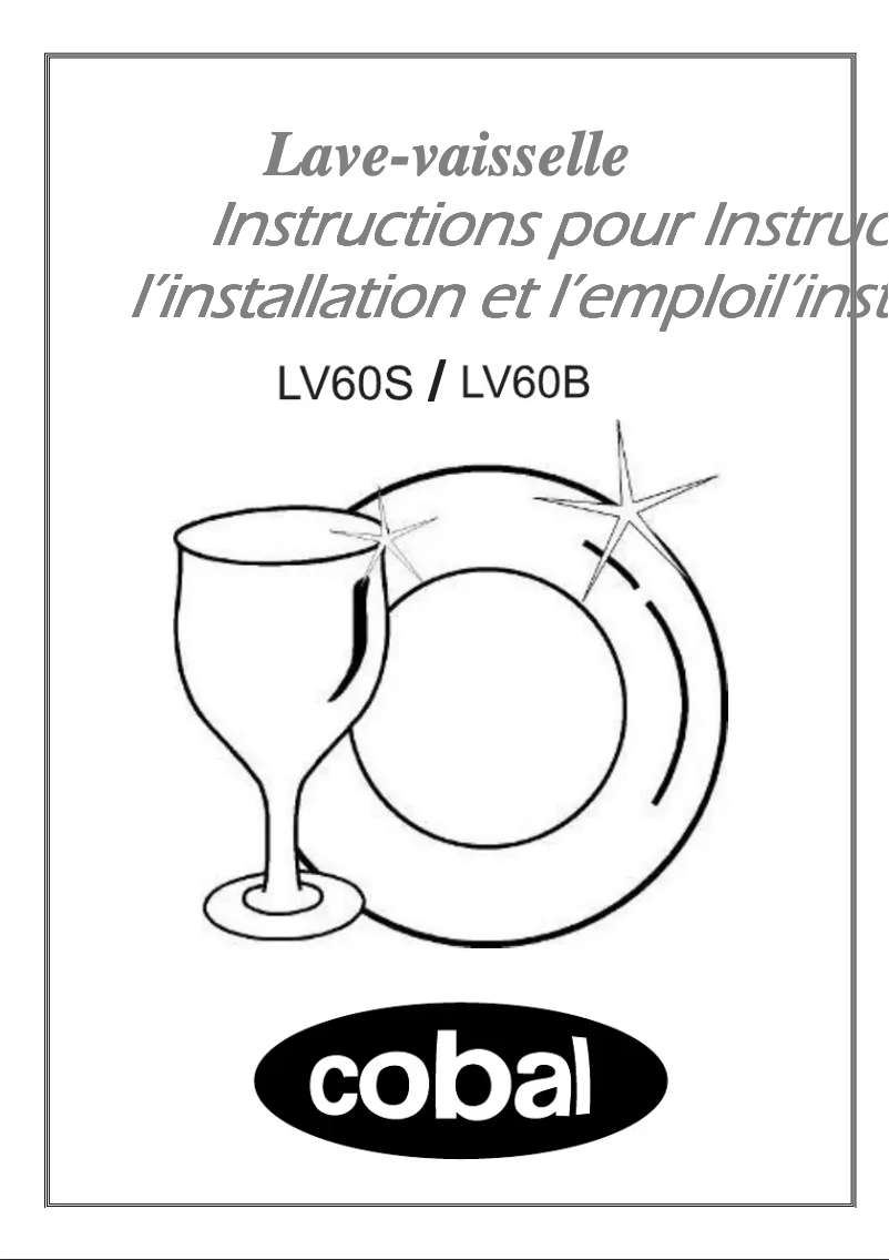 Page n°1 - Manuel utilisateur Cobal LV60B
