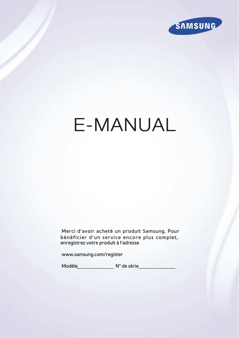 Image de la première page du manuel de l'appareil UA48H5203AR